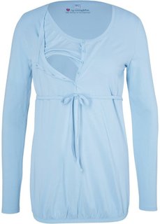 Мода для беременных: футболка с функцией кормления (синий) Bonprix