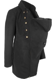 Пальто для беременных с карманом-вкладкой для малыша (черный) Bonprix