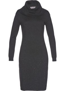 Вязаное платье (антрацитовый меланж) Bonprix