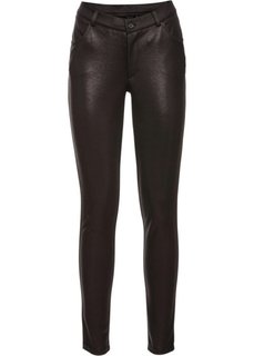 Трикотажные брюки с металлическим отливом (черный) Bonprix