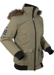Функциональная теплая куртка с капюшоном (оливковый) Bonprix