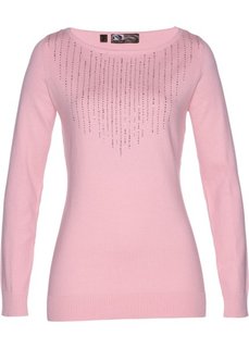 Пуловер (розовая пудра) Bonprix