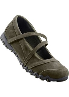 Балетки (оливково-зеленый) Bonprix