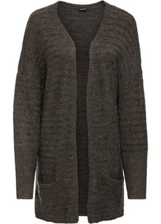 Удлиненный кардиган (оливковый меланж) Bonprix