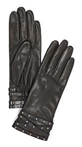 Agnelle Clou Rock Leather Gloves