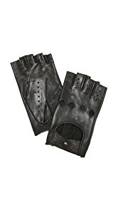 Agnelle Fayed Auto Leather Gloves