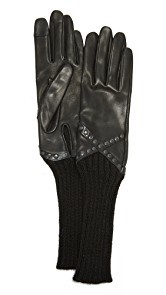 Agnelle Mitaine Leather Gloves