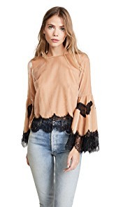 alice + olivia Levine Bell Sleeve Blouse