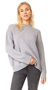 ANINE BING Cashmere Chunky Knit Sweater