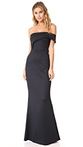 Black Halo Off Shoulder Gown