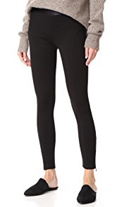 David Lerner Seamed Ankle Zip Leggings