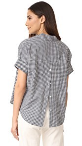 Madewell Courier Button Back Shirt