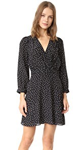 Madewell Silk Wrap Neckline Dress