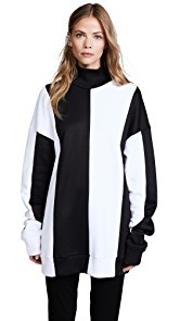 Marques Almeida Panelled Turtleneck Jumper