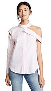 Milly Herringbone Vicky Blouse