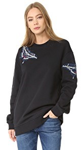 Markus Lupfer Embroidered Butterfly Sweatshirt