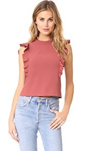 Rebecca Taylor Ruffle Suit Top