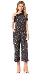 Rebecca Taylor Floral Jacquard Jumpsuit