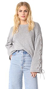 See by Chloe Tie Sleeve Sweater
