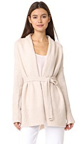 TSE Cashmere Cocoon Cardigan with Belt
