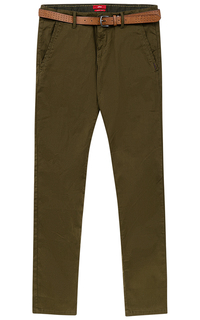 Мужские брюки с ремнем из экокожи S.Oliver Casual Man