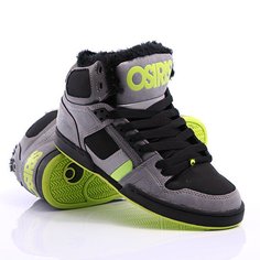 Кеды кроссовки утепленные Osiris Nyc 83 Shr Grey/Black/Lime