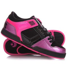Кеды кроссовки женские Osiris Nyc Low Pink/Purple/Black