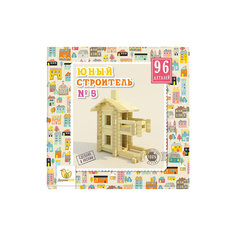 Деревянный конструктор Дерево кря! "Юный строитель № 5", 96 деталей