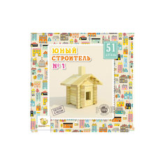 Деревянный конструктор Дерево кря! "Юный строитель № 1", 51 деталь