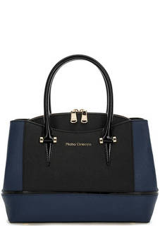 Двухцветная кожаная сумка с короткими ручками Fiato Dream