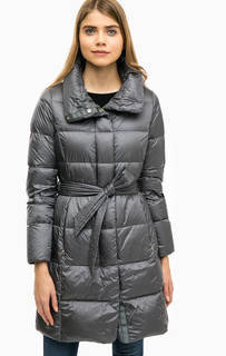 Удлиненный пуховик с объемным воротом Geox