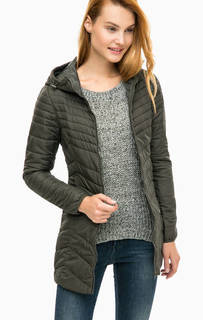 Куртка цвета хаки с капюшоном Only