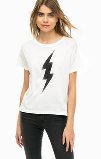 Белая хлопковая футболка с принтом Levis®