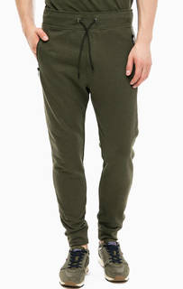 Брюки джоггеры из хлопка цвета хаки Tom Tailor Denim