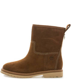 Коричневые замшевые полусапоги Timberland