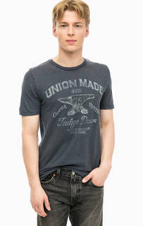 Хлопковая футболка с принтом Jack & Jones