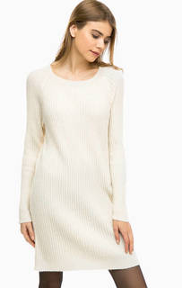Трикотажное платье-свитер молочного цвета Vero Moda