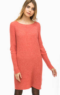Трикотажное платье-свитер кораллового цвета Vero Moda