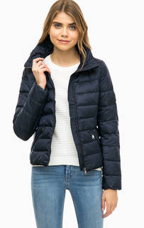 Короткий стеганый пуховик синего цвета Vero Moda