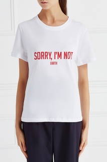 Хлопковая футболка Earth Sorry, im Not