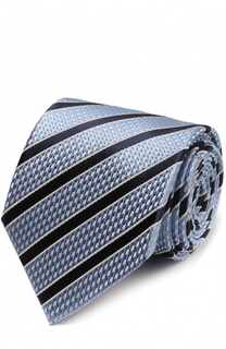 Шелковый галстук с узором Ermenegildo Zegna