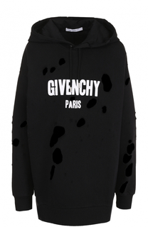 Толстовка с логотипом бренда и капюшоном Givenchy