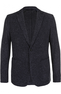 Однобортный шерстяной пиджак BOSS