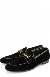 Бархатные кеды с перемычкой Tom Ford