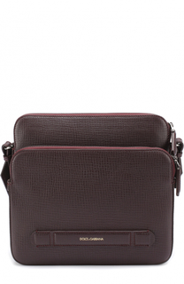 Кожаная сумка-планшет с двумя отделениями на молнии Dolce &amp; Gabbana