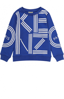 Хлопковый свитшот с аппликацией Kenzo