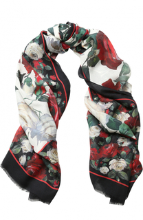 Шарф с цветочным принтом Dolce &amp; Gabbana