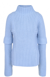 Шерстяной свитер фактурной вязки Victoria Beckham