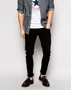 Черные зауженные джинсы Nudie Jeans Tight Long John - Черный