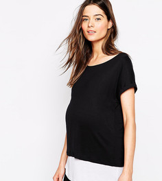 Двухслойная футболка для кормления ASOS Maternity - Мульти
